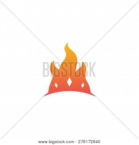 Fire Crown Logo Vector & Photo (Free Trial) | Bigstock