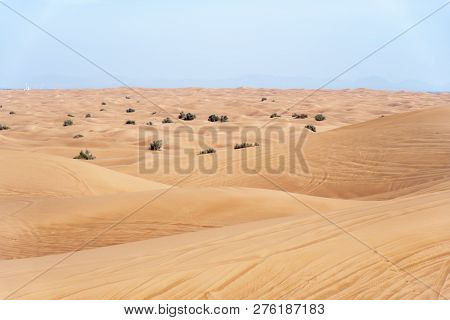 Sharjah Desert Area, One Of The Most Visited Places For Off-roading By Off Roaders, Big Red To Pink