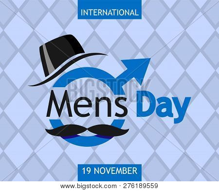 International Mens Day Concept Background. Flat Illustration Of International Mens Day Concept Backg
