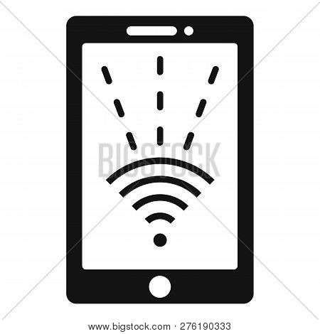 Nfc Tablet Icon. Simple Illustration Of Nfc Tablet Icon For Web Design Isolated On White Background