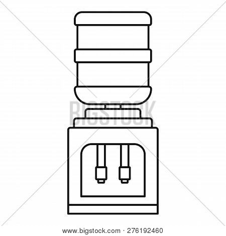 Office Water Filter Bottle Icon. Outline Office Water Filter Bottle Icon For Web Design Isolated On 