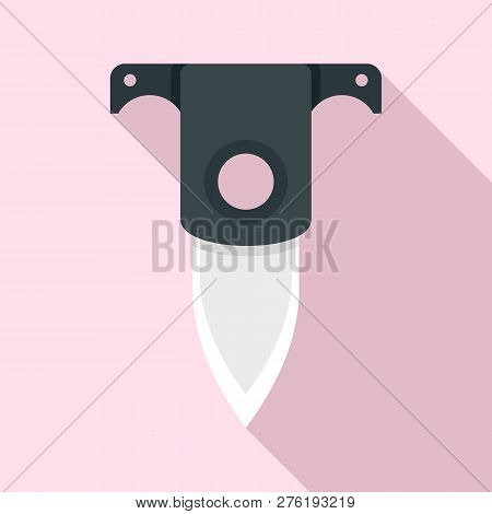 Diving Knife Icon. Flat Illustration Of Diving Knife Icon For Web Design