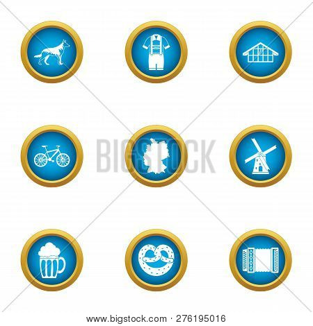 Taproom Icons Set. Flat Set Of 9 Taproom Icons For Web Isolated On White Background