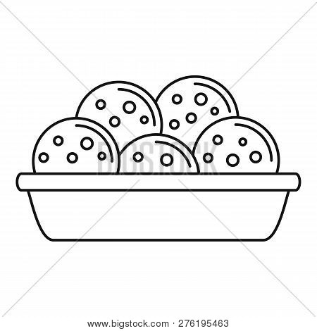 Mexican Cookie Icon. Outline Mexican Cookie Icon For Web Design Isolated On White Background