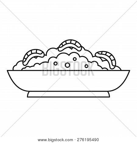 Cactus Shrimp Icon. Outline Cactus Shrimp Icon For Web Design Isolated On White Background