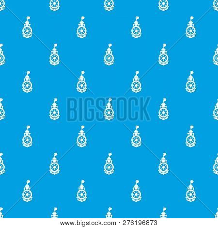 Locomotive Pattern Seamless Blue Repeat For Any Use
