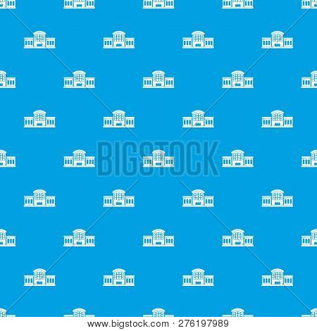 Railway Station Pattern Seamless Blue Repeat For Any Use
