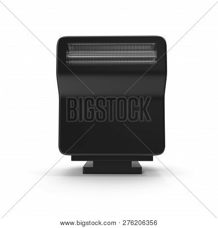 Compact Speedlight 3d Illustration On White Background Isolated