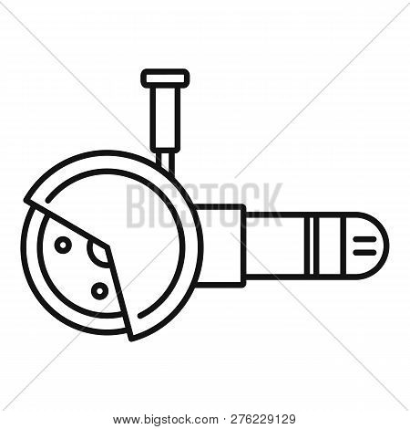 Work Angle Grinder Icon. Outline Work Angle Grinder Vector Icon For Web Design Isolated On White Bac