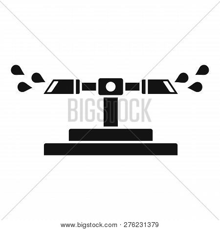 Rotating Sprinkler Icon. Simple Illustration Of Rotating Sprinkler Vector Icon For Web Design Isolat