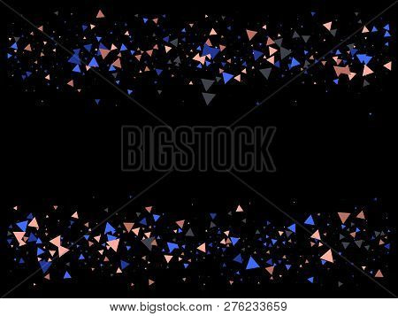 Blast, Burst, Moved Particles, Vector Explosion Background. Broken Glass Moving Memphis Grunge Fragm