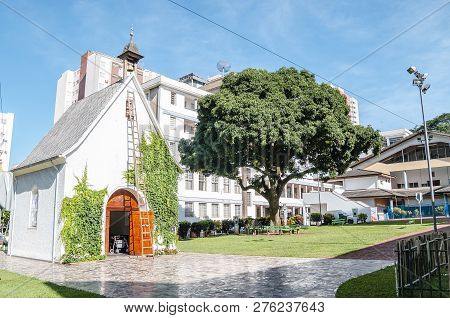 Londrina - Pr, Brazil - December 12, 2018: Schoenstatt Sanctuary In Londrina City. Santuario Tabor E