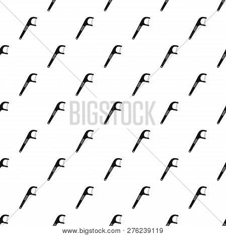 Medical Floss Pick Pattern Seamless Vector Repeat Geometric For Any Web Design