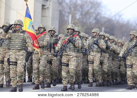 Romanian Special Forces Soldiers, Armed With M4A1 5.56×45Mm Nato Assault Rifles