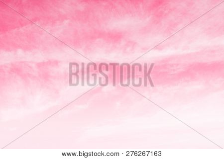 Pink Sky Background, Sky Pink Valentine, Sky Pink Beautiful Background With Clouds