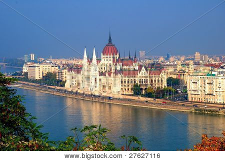 parlamentsbygningen i budapest, Ungarn