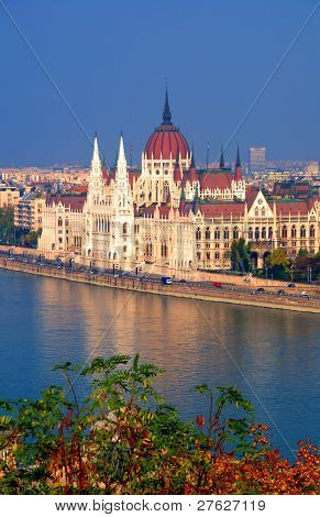 parlamentsbygningen i budapest, Ungarn