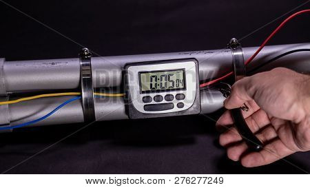 Hand Cutting Wire On Pipe Bomb