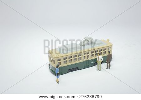 A Scale Of Figure Tram Of Hiroshima