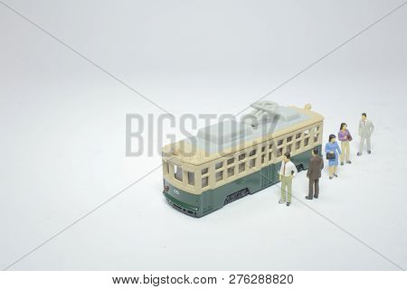 A Scale Of Figure Tram Of Hiroshima