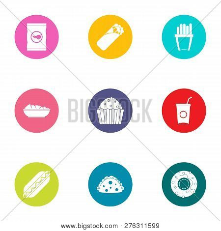 Admixture Icons Set. Flat Set Of 9 Admixture Icons For Web Isolated On White Background