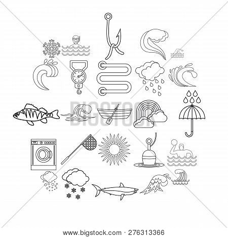 Vacuity Icons Set. Outline Set Of 25 Vacuity Icons For Web Isolated On White Background