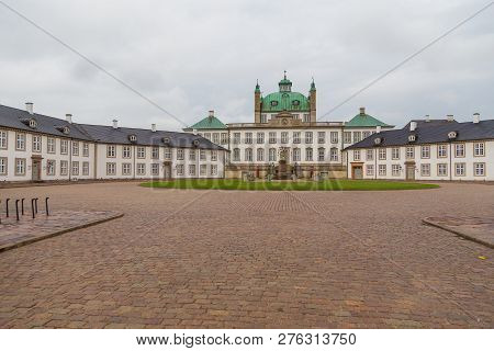Fredensborg, Denmark- 30 August 2014: Fredensborg Palace, One Of The Official Residences Of The Dani