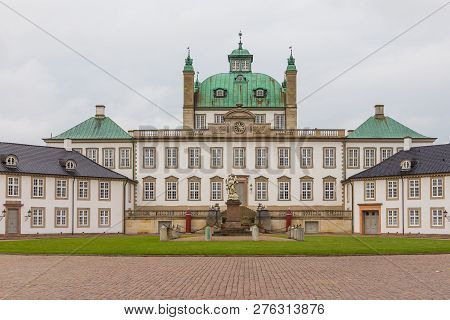 Fredensborg, Denmark- 30 August 2014: Fredensborg Palace, One Of The Official Residences Of The Dani