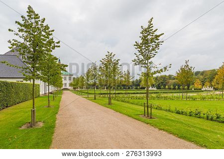 Fredensborg, Denmark- 30 August 2014: Fredensborg Palace, One Of The Official Residences Of The Dani