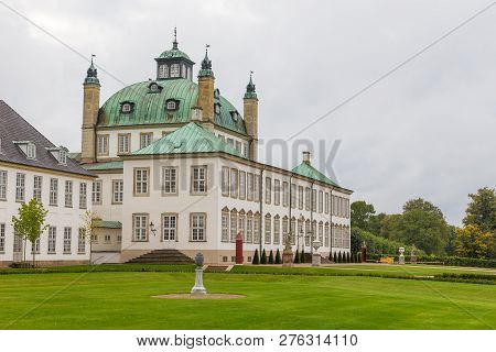 Fredensborg, Denmark- 30 August 2014: Fredensborg Palace, One Of The Official Residences Of The Dani