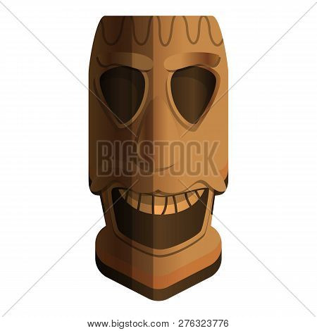 Totem Idol Icon. Cartoon Of Totem Idol Icon For Web Design Isolated On White Background