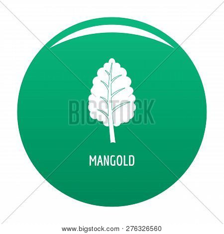 Mangold Icon. Simple Illustration Of Mangold Icon For Any Design Green