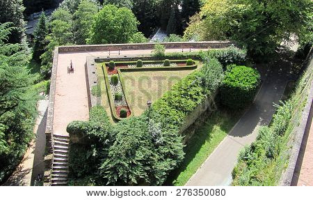 Luxembourg - July 21, 2015: View Of Petrusse Park In Luxembourg City