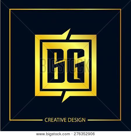 Initial Letter Bg Logo Template Vector Design