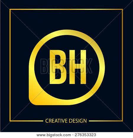 Initial Letter Bh Logo Template Vector Design