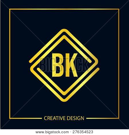 Initial Letter Bk Logo Template Vector Design