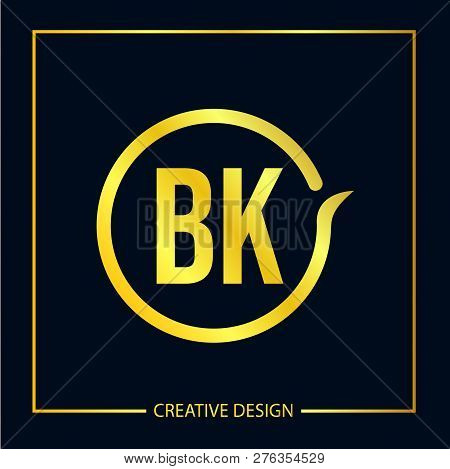 Initial Letter Bk Logo Template Vector Design