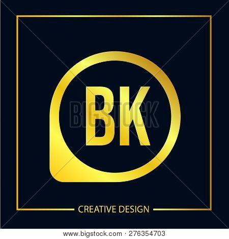 Initial Letter Bk Logo Template Vector Design