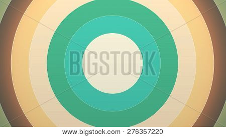 Circle Transitions. Cricle Appearance, Trickling, Animation Of Appearing Colorful Circles Like A Tra