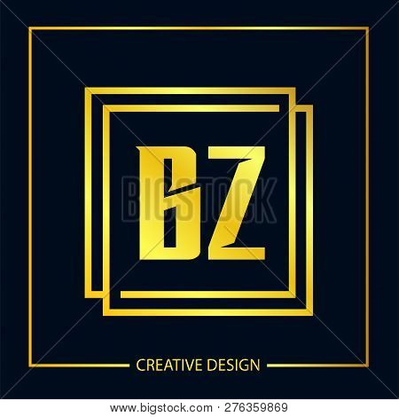 Initial Letter Bz Logo Template Vector Design