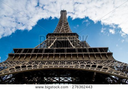 Eiffel Tower In Paris From Perspective (paris, France).