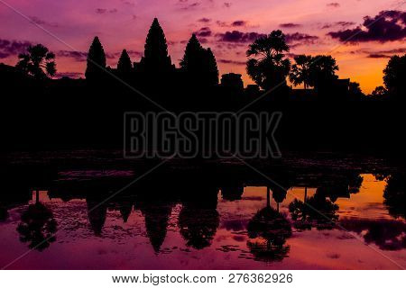 Sunrise In Angkot Was (siem Reap, Cambodia)