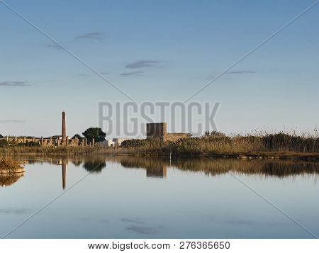 Shot Of The Ruined Building Named 