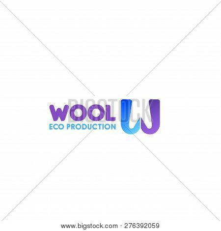 Wool Eco Production Vector Icon Isolated On A White Background. Creative Vector Design For Cotton An