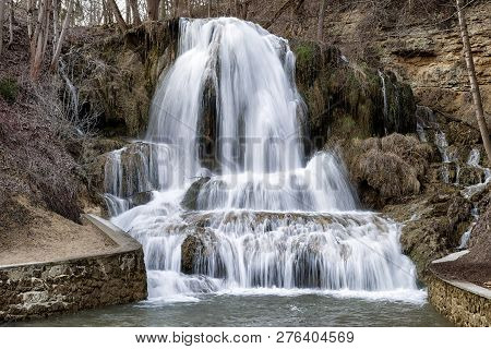 Long Exposure Of Waterfall Lucky At Slovakia