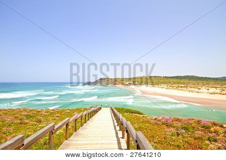 Praia Amoreira in the Algarve Portugal