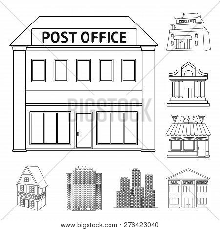 Vector Design Of Building And City Logo. Collection Of Building And Business Vector Icon For Stock.