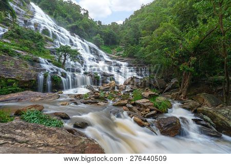 Mae Ya Waterfall Is A Big Beautiful Waterfalls In Chiang Mai Thailand