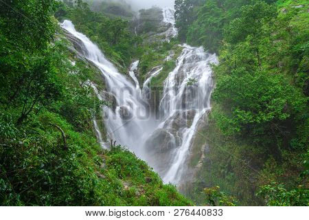 Pitugro Waterfall Is Often Called The Heart Shaped Waterfalls Umphang,thailand