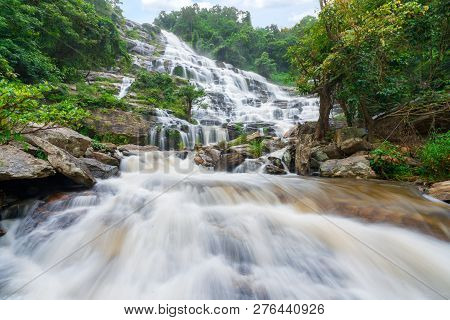 Mae Ya Waterfall Is A Big Beautiful Waterfalls In Chiang Mai Thailand